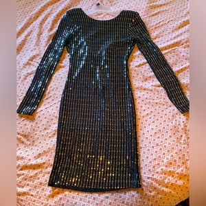 Beautiful party fashion Nova dress. Long sleeves.